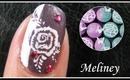 INVERSE FLOWER NAIL DESIGNS | KONAD STAMPING NAIL ART TUTORIAL STEP BY STEP DIY EASY TO FOLLOW A43