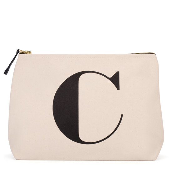 Alphabet Bags Natural Wash Bag Letter C Beautylish