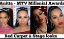 Anitta MTV Millenial Awards makeup looks | ChristineMUA