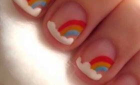 Rainbow Design for Short Nails