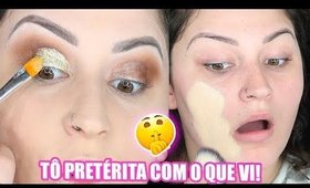 FIZ UMA MAQUIAGEM SÓ COM LANÇAMENTOS E OLHA O RESULTADO...