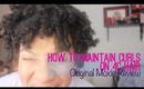 How to Maintain Curls on 4C Hair w/ Original Moxie