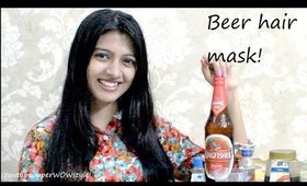DIY Beer Hair Mask !! Soft Silky Hair Remedies (Growth Benefits, Shampoo Wash Treatment & Home Care)