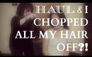 Mini Drugstore Haul & I CHOPPED ALL MY HAIR OFF?! | heartandseoulx