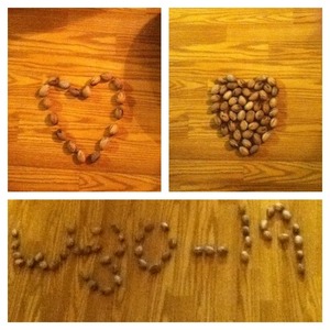 Look at what me and my cousin rylee (age 4) did with a bucket of pecans