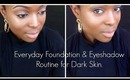 Everyday Neutral Foundation and Eyeshadow for Dark Skin