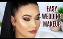 FAST EASY WEDDING MAKEUP | Glam Smokey Eye Tutorial