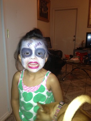 She wanted to get painted (: