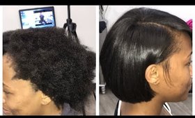 Natural hair transformation! Follow me on Instagram @_iamcyndoll_