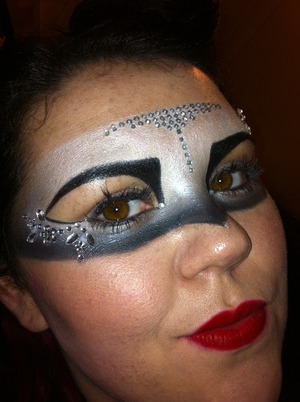 Glitter mask I did for a party 