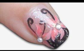 Chinese Bridal Floral Hanfu Nail Art