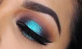 Teal Halo Smokey Eyes | MissBeautyAdikt