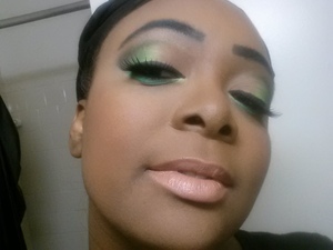 Just after i finished a newer look 4myself. Love it! This was when i was done but 4got 2take off my scarf. Lol smh.