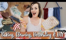 Homemaker Vlog! 🇺🇸4th of July Themed! Clean With Me, Baking, DIY & Decorating!