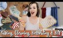 Homemaker Vlog! 🇺🇸4th of July Themed! Clean With Me, Baking, DIY & Decorating!