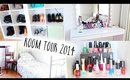 Room Tour 2014! ♡ Makeup Storage, Closet etc.