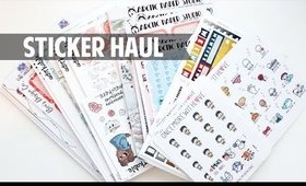 HUGE ETSY STICKER HAUL