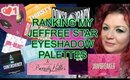 Ranking my Jeffree Star Eyeshadow Palettes