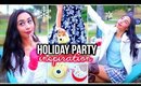Holiday Party Hair Makeup & Outfit Ideas + Snacks!