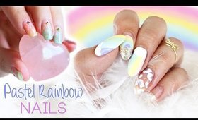 Pastel Rainbow Nails | Collab with FollowThatWay (Annabel) ♡
