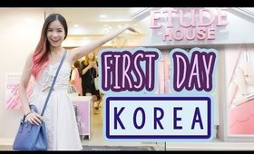 First Day in KOREA | Makeup & Clothes Shopping! | ft. Sunnydahye
