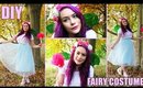 Fairy Halloween Costume (DIY Cellophane Wings, costume & makeup)