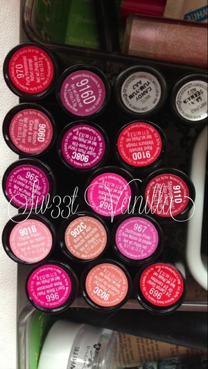 I couldn't help it but to get more!! I will be doing lip swatches. Aahh!! I can't wait!! :D