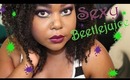Sexy Beetlejuice Inspired Halloween makeup