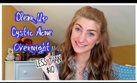 CLEAR CYSTIC ACNE OVERNIGHT