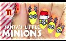 11. Santa's little Minions nail art | Advent Calendar 2016