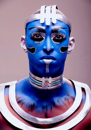 High fashion face painting/Make-up.
~~THE MOON GOD~~