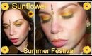 Sunflower Inspired Summer Festival Boho Make-Up + Olay BB Cream Review, Hair & Skin Tips (Drugstore)