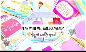 Plan with Me: BAN.DO Agenda | August Weekly Layout