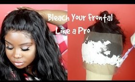 ♡ BLEACH YOUR FRONTAL TO PERFECTION! | Aliexpress Wiggins Hair