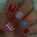 fourth of July nails
