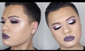 Cool Toned Makeup Tutorial | Glitter Cut Crease For Hooded Eyes!