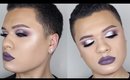 Cool Toned Makeup Tutorial | Glitter Cut Crease For Hooded Eyes!