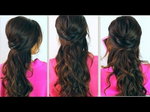 ★CUTE BACK-TO-SCHOOL HAIRSTYLES | EVERYDAY POOFY CURLY HALF-UP UPDOS ...