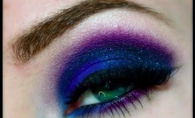 Midnight Blues Smokey Eye Inspired by GlitterGirlC