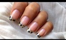 Leopard nail art tutorial In french tip nails designs for beginners cute nail polish ideas DIY