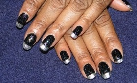 Easy, Space Inspired French Manicure