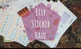 Giant Etsy Sticker Haul