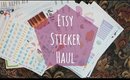 Giant Etsy Sticker Haul