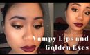 Valentine's Day Vampy Lips and Golden Eyes