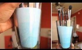 DIY: Inexpensive Makeup Brush Holder ♡