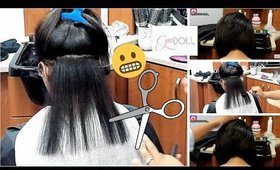 Cut correction! Silk Press & Bob Haircut