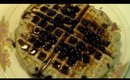 Blueberry Flaxseed Protein Waffles