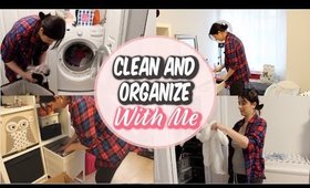 CLEAN AND ORGANIZE WITH ME // SAHM EXTREME CLEANING MOTIVATION