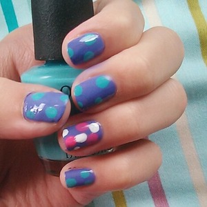 - Joe Fresh Iris Polish
- Joe Fresh Neon Pink Polish
- OPI Light blue
- Joe Fresh White