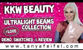 KKW Beauty Ultralight Beams Collection | LOVE! | Demo, Swatches, & Review | Tanya Feifel-Rhodes